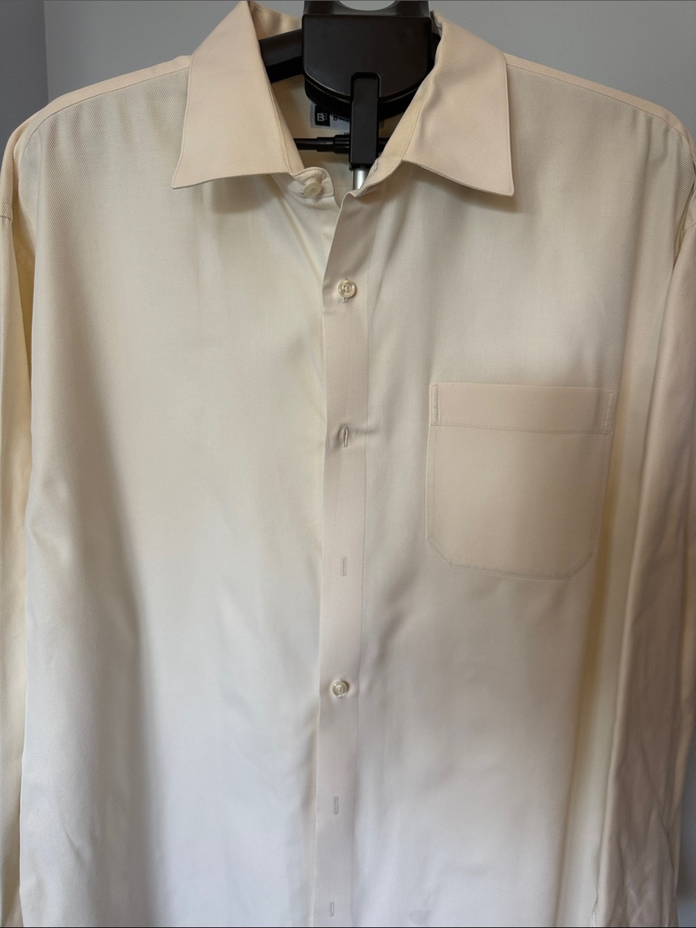 Men's Classic Long-Sleeve Dress Shirt - Cream